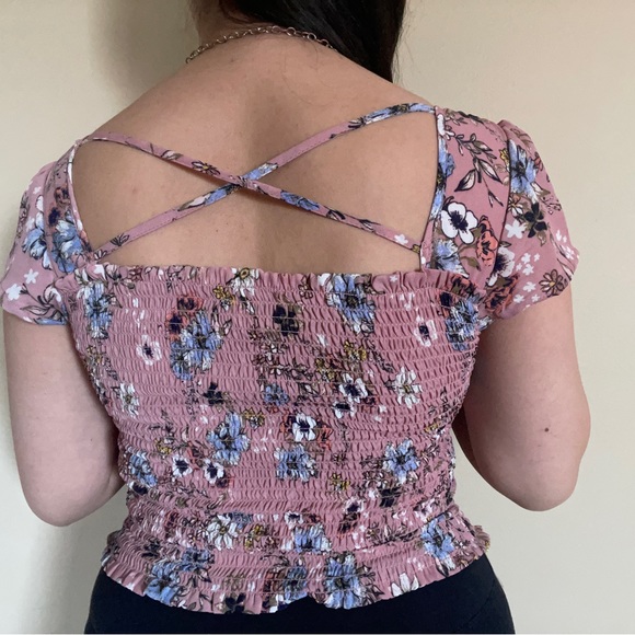 Ditsy Ribbed Top - Picture 3 of 9